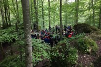 Frauenwaldbegang in der Teufelsküche bei Obergünzburg.