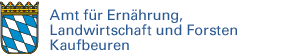 Schriftzug Amt für Ernährung, Landwirtschaft und Forsten Kaufbeuren mit Link zur Startseite